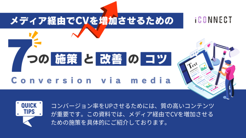メディア経由でCVを爆増させるための7つの施策と改善のコツ